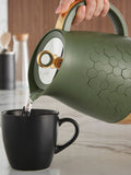 Morphy Richards Green Cassini jug kettle 1.7L, imported from the UK