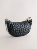 Rockett St George black quilted star strap bag, imported from the UK