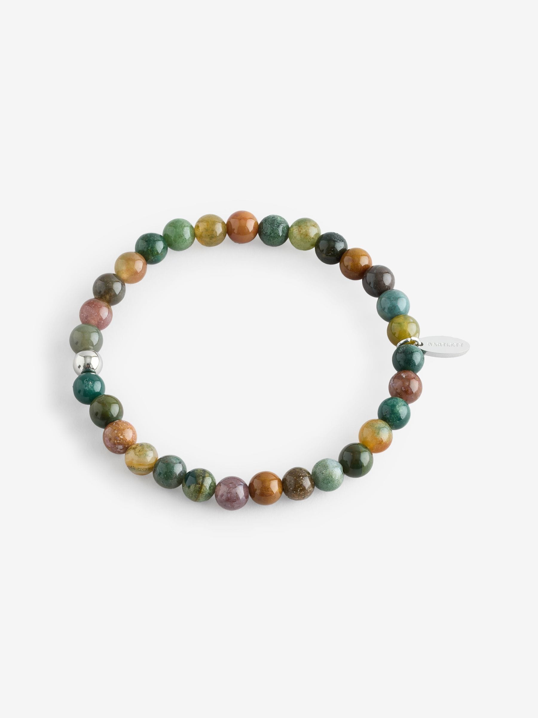 Bartlett London Silver Tone Tourmaline Beaded Bracelet - British product