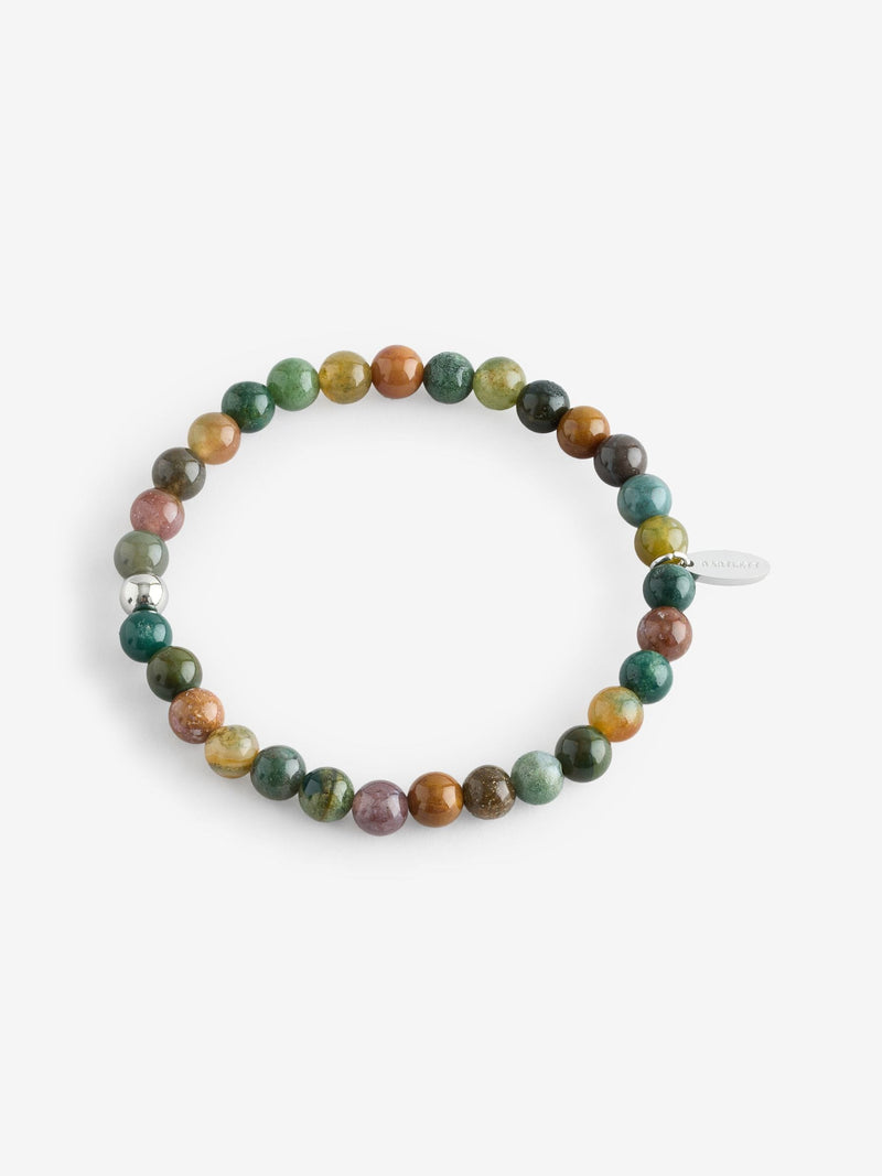 Bartlett London Silver Tone Tourmaline Beaded Bracelet - British product
