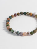 Bartlett London Silver Tone Tourmaline Beaded Bracelet - British product