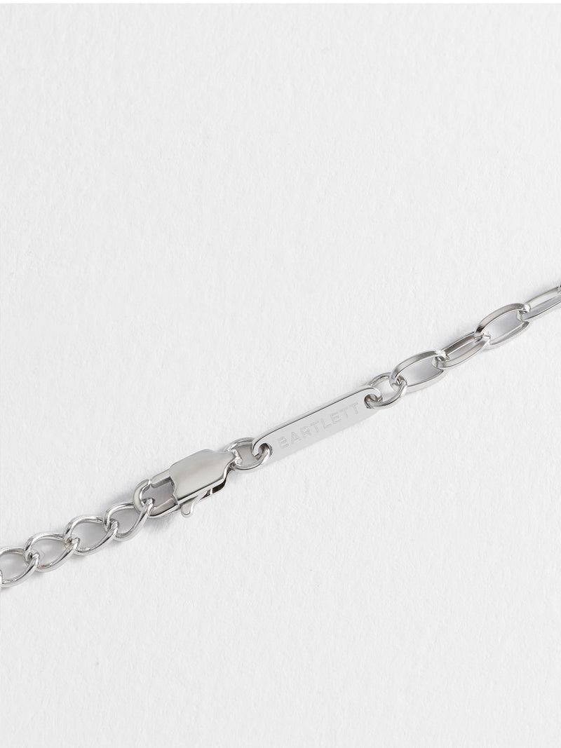 Bartlett London paperclip chain bracelet silver tone - British product