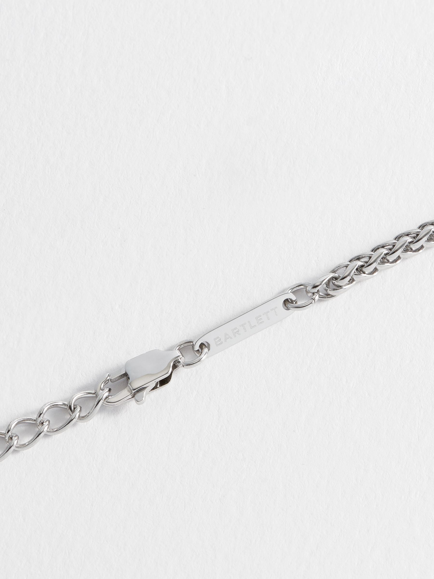 Bartlett London Spiga Chain Bracelet Silver Tone - British product