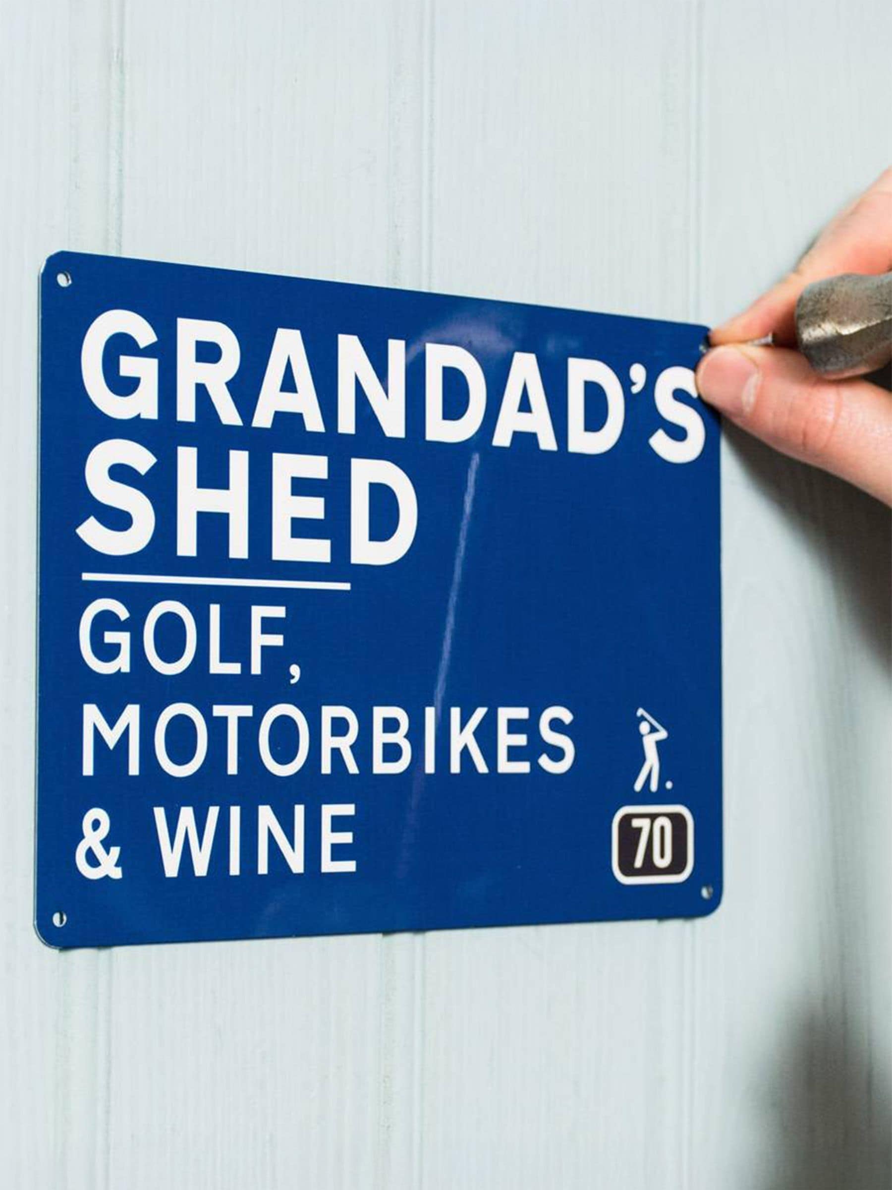 No Ordinary Gift personalised man cave metal sign A5, UK version