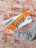 No Ordinary Gift classic stripe metal garage sign 51x30cm (British brand)