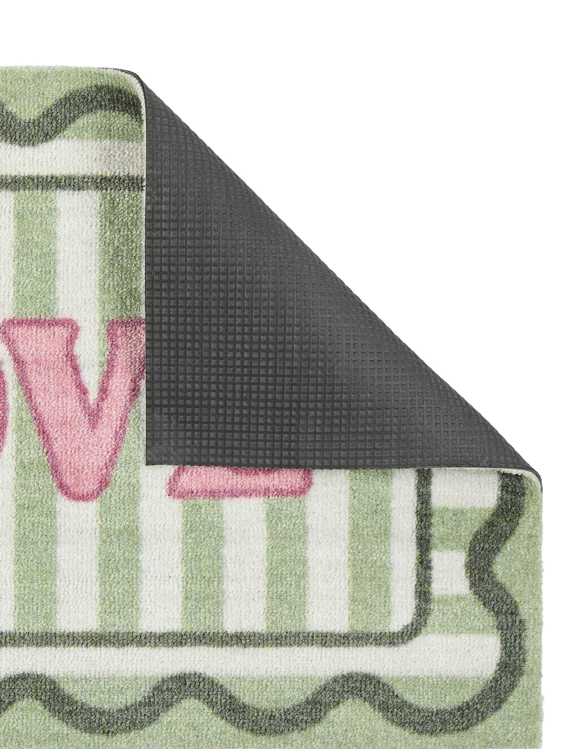 My Mat sage green scalloped love doormat 50x75 cm (British brand)