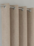 Enhanced Living Natural Austin Blackout Thermal Linen Look Pair of Eyelet Curtains