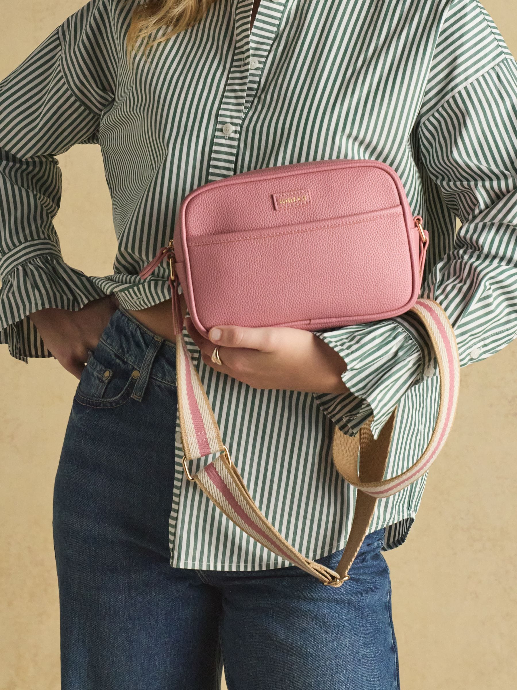 Joules Trent pink cross body bag with adjustable strap - British product