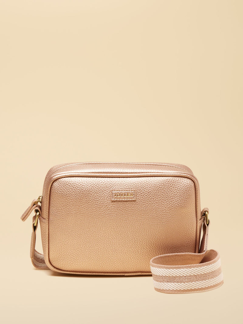 Joules Trent rose gold cross body bag, imported from the UK
