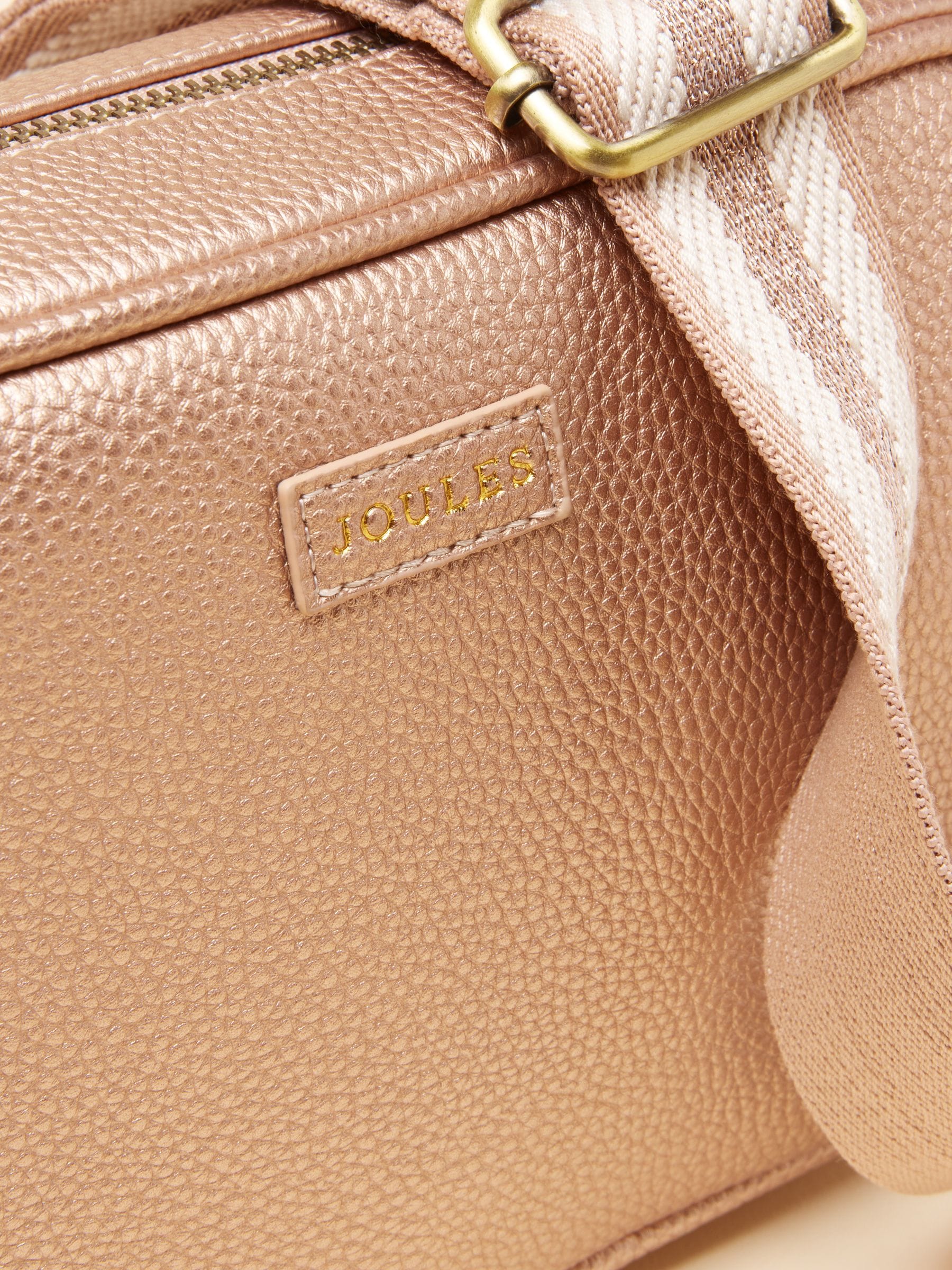 Joules Trent rose gold cross body bag, imported from the UK