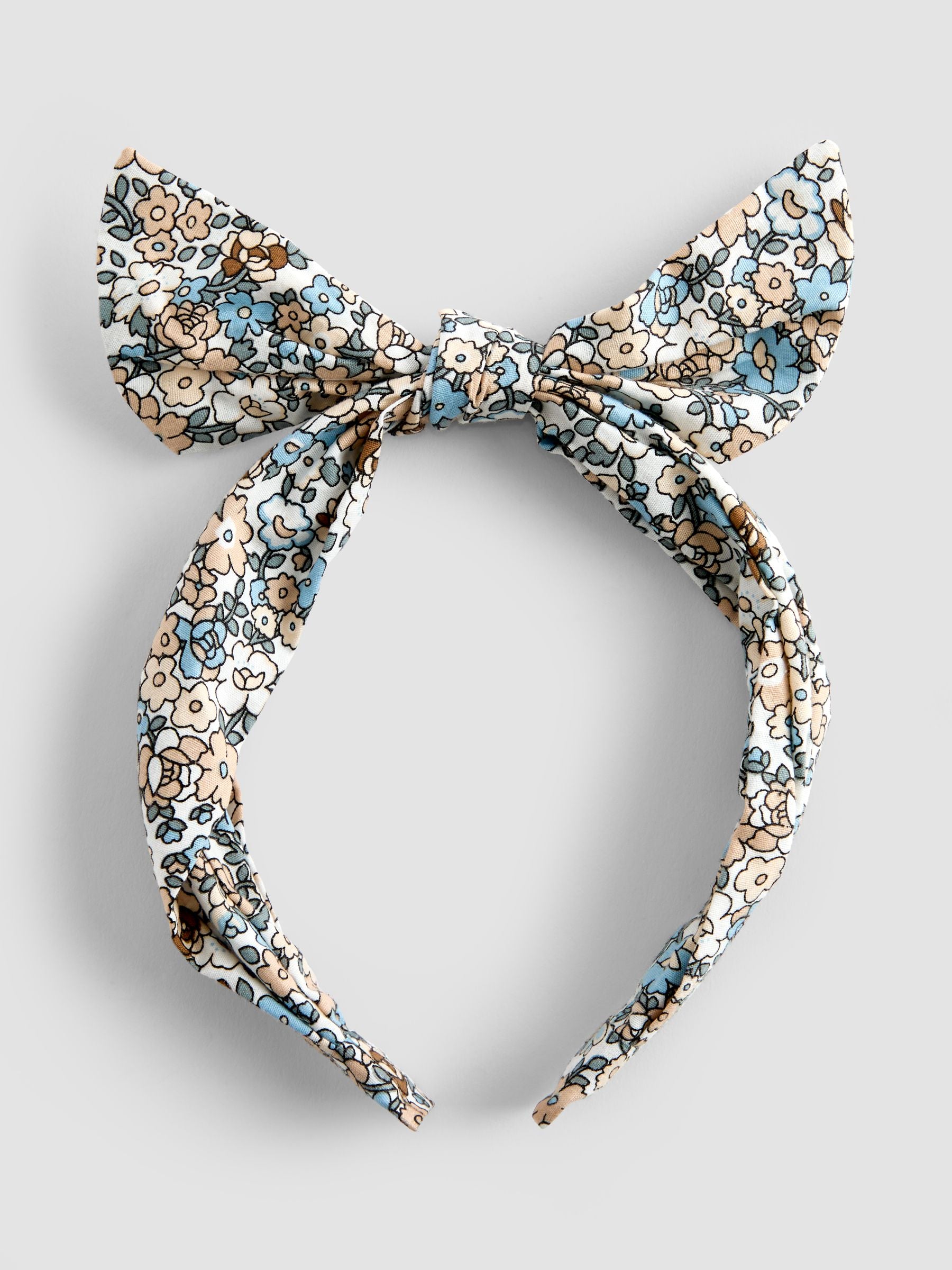 JoJo Maman Bébé blue ditsy floral print headband - British product