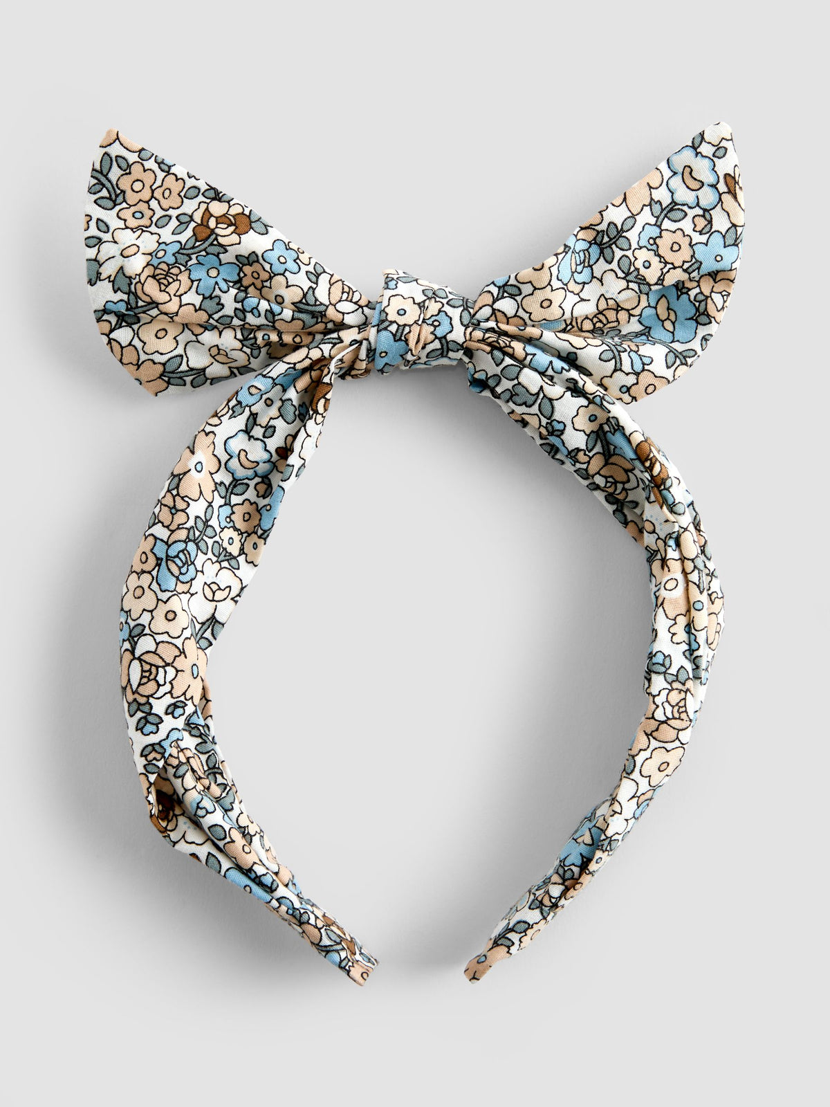 JoJo Maman Bébé blue ditsy floral print headband - British product