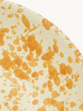 Hot Pottery burnt orange splatter pasta bowls - British product