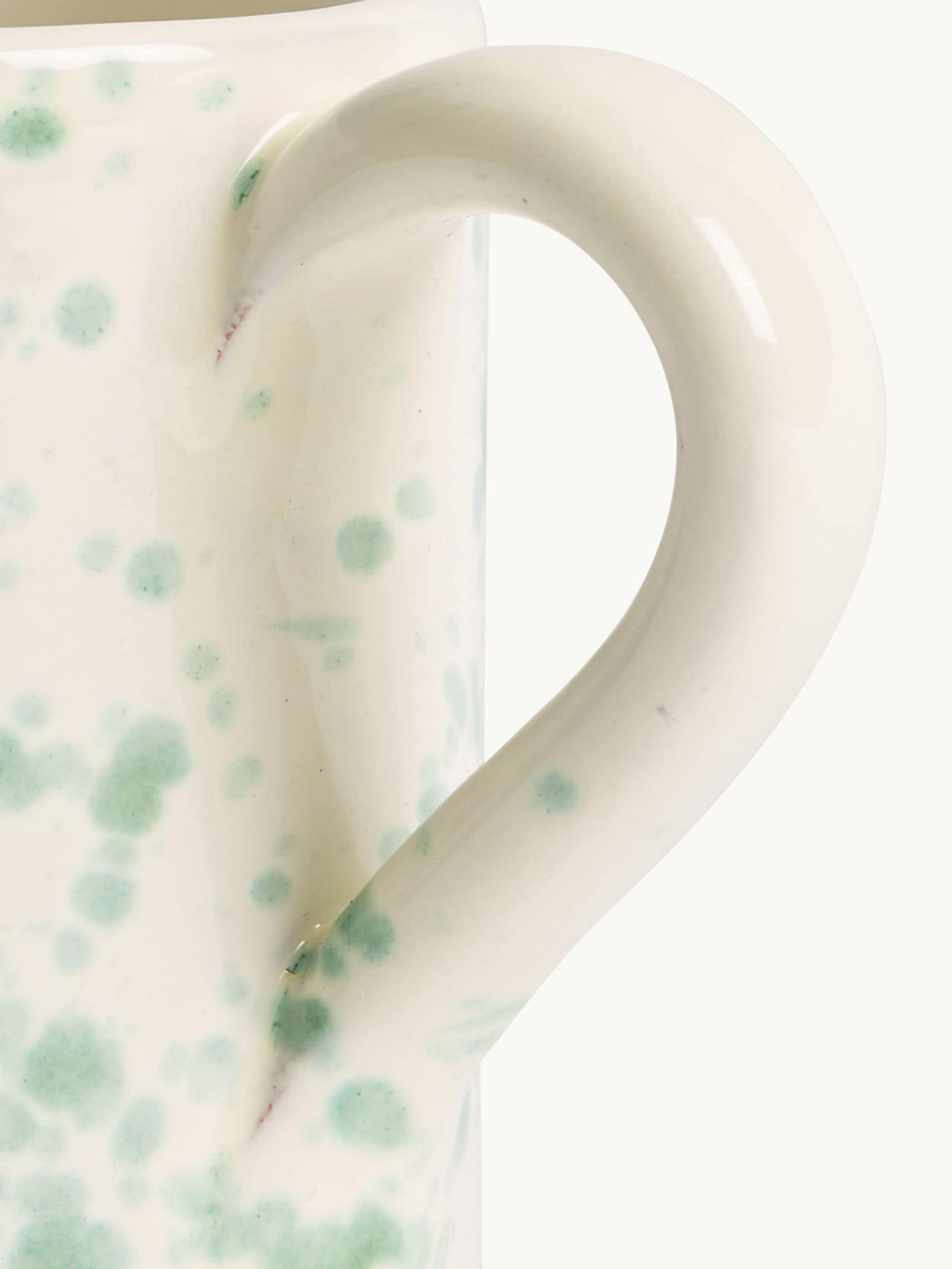 Hot Pottery pistachio splatter mugs set of 4 (British brand)