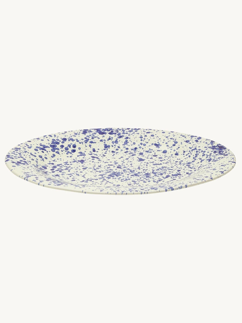 Hot Pottery blueberry splatter serving platter, imported from the UK