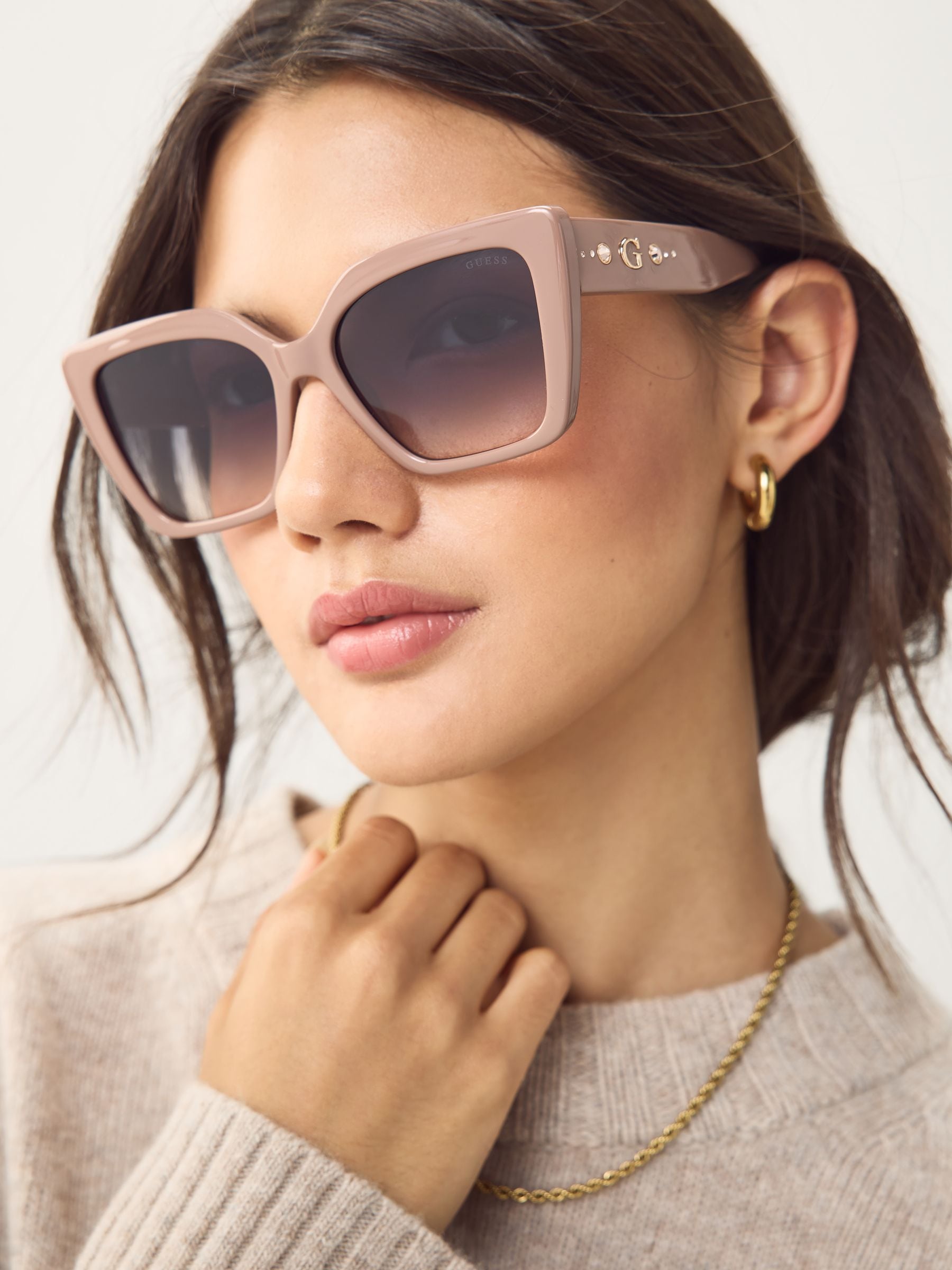 Guess natural butterfly sunglasses with crystal stones, imported from the UK