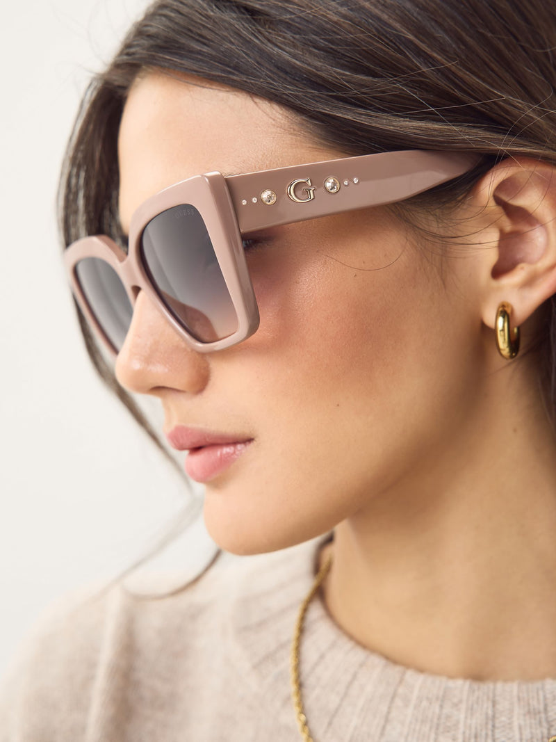 Guess natural butterfly sunglasses with crystal stones, imported from the UK