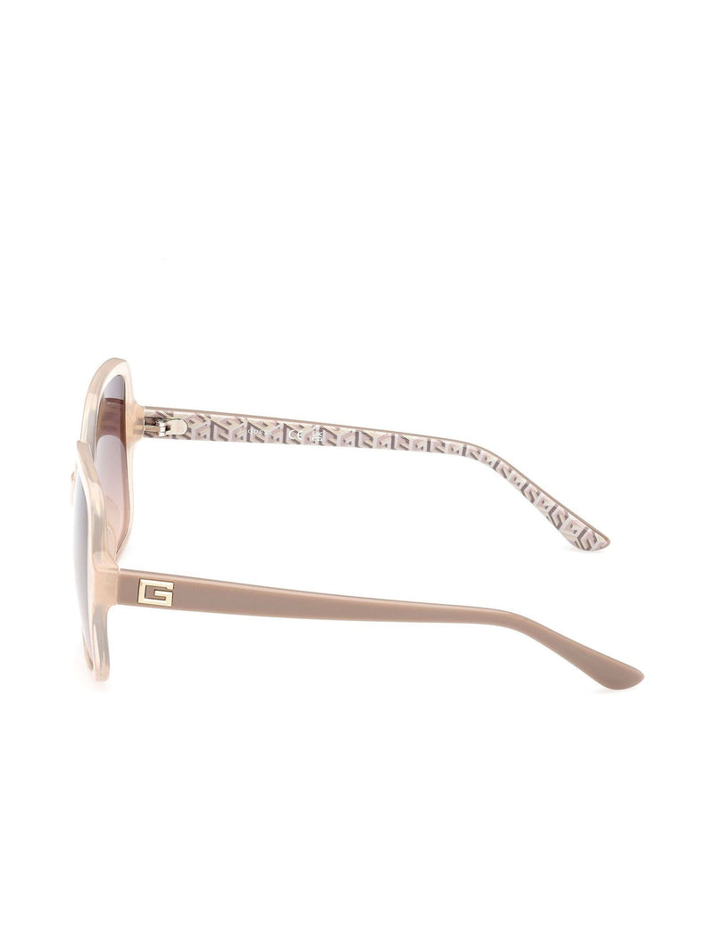 Guess Natural Oversized Shiny Sunglasses (British brand)