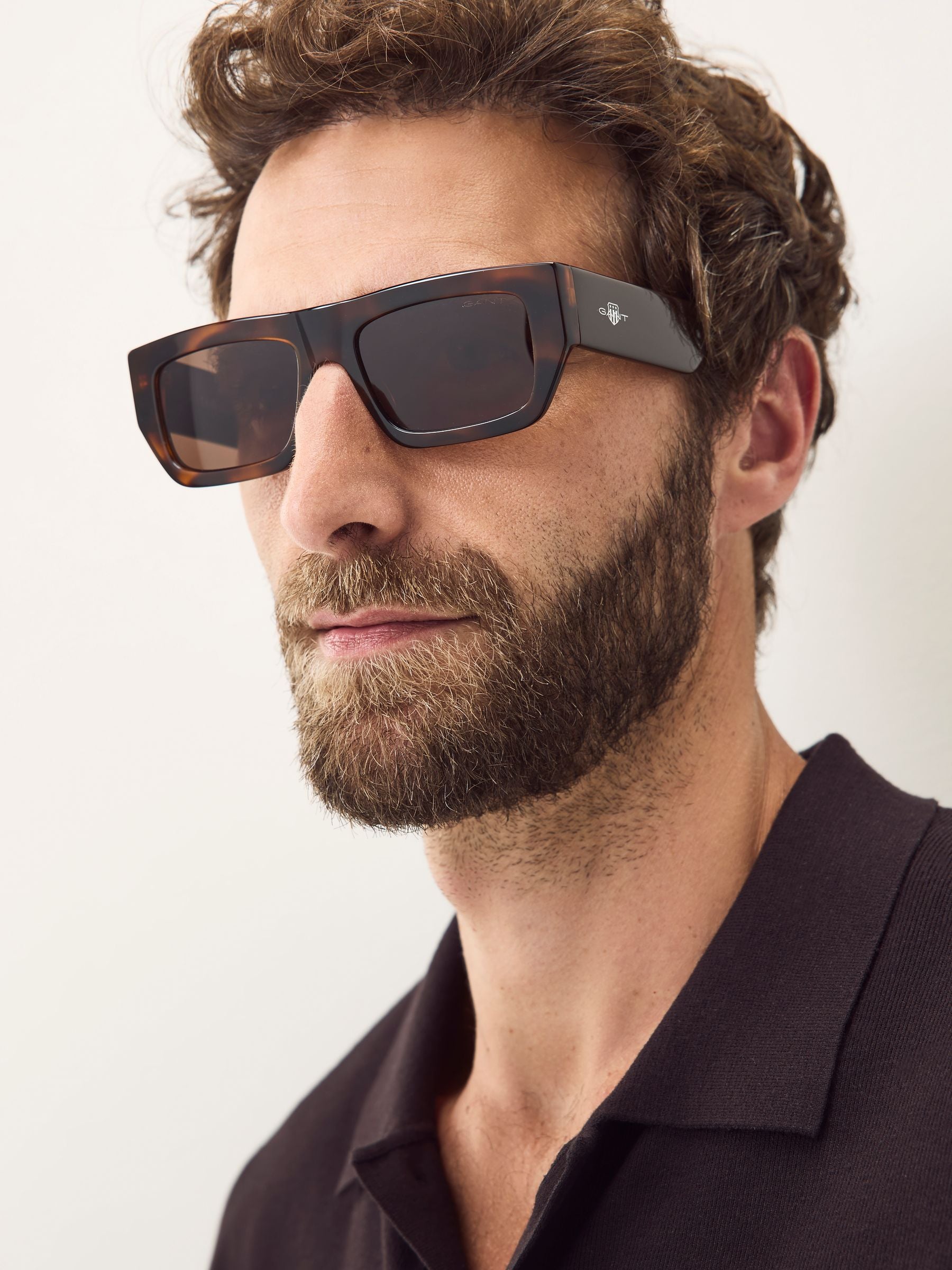 GANT green trendy sunglasses in dark havana (British brand)