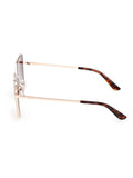 Guess rose gold metal butterfly sunglasses, UK version