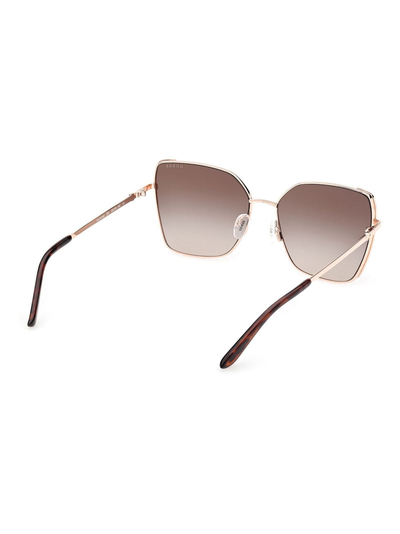 Guess rose gold metal butterfly sunglasses, UK version