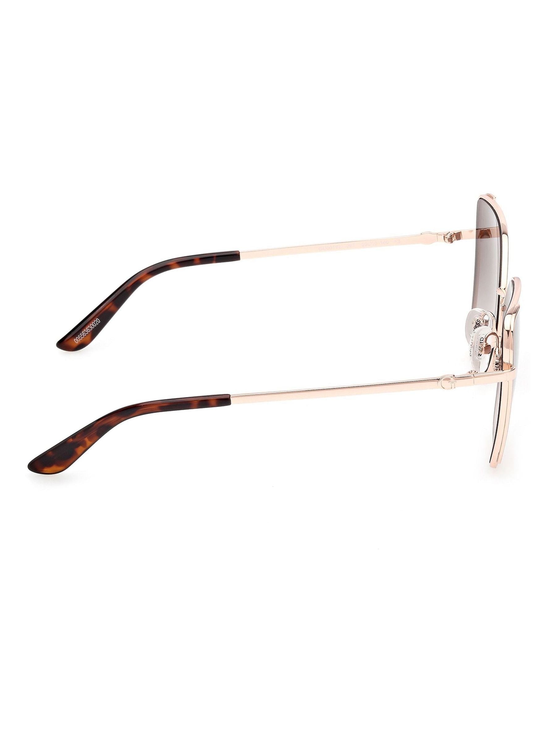 Guess rose gold metal butterfly sunglasses, UK version