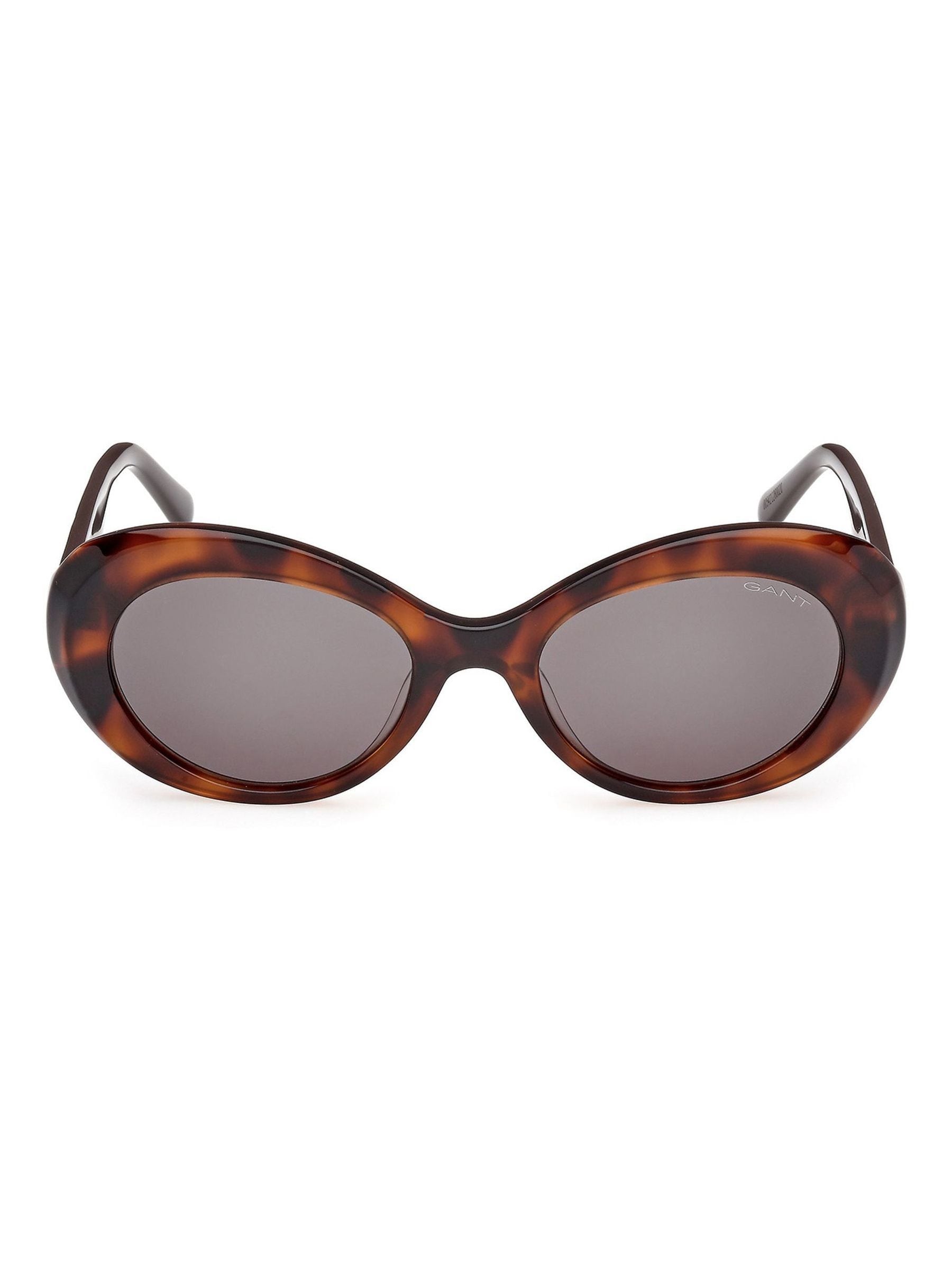 GANT brown oval sunglasses in Dark Havana - British product