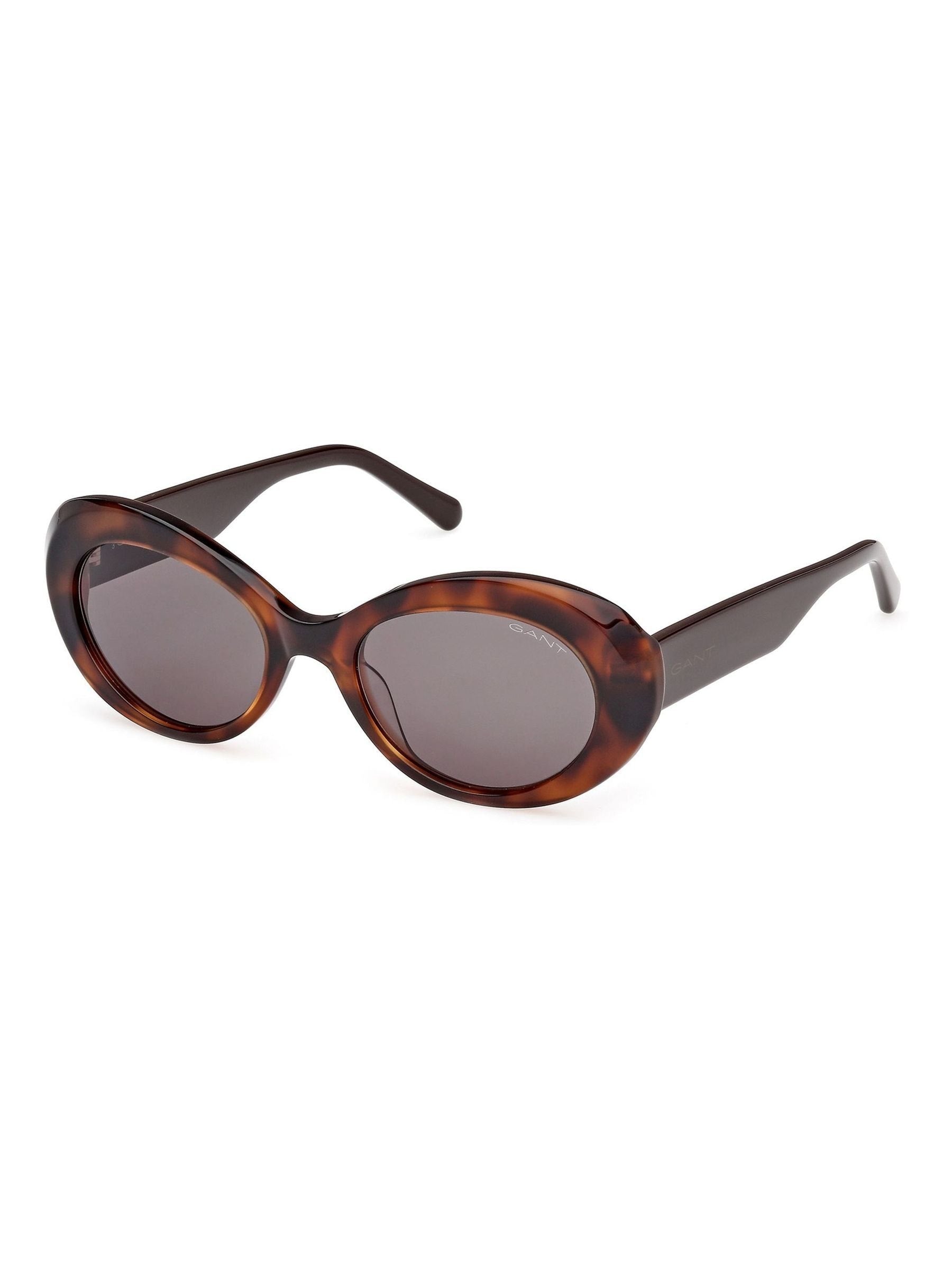 GANT brown oval sunglasses in Dark Havana - British product