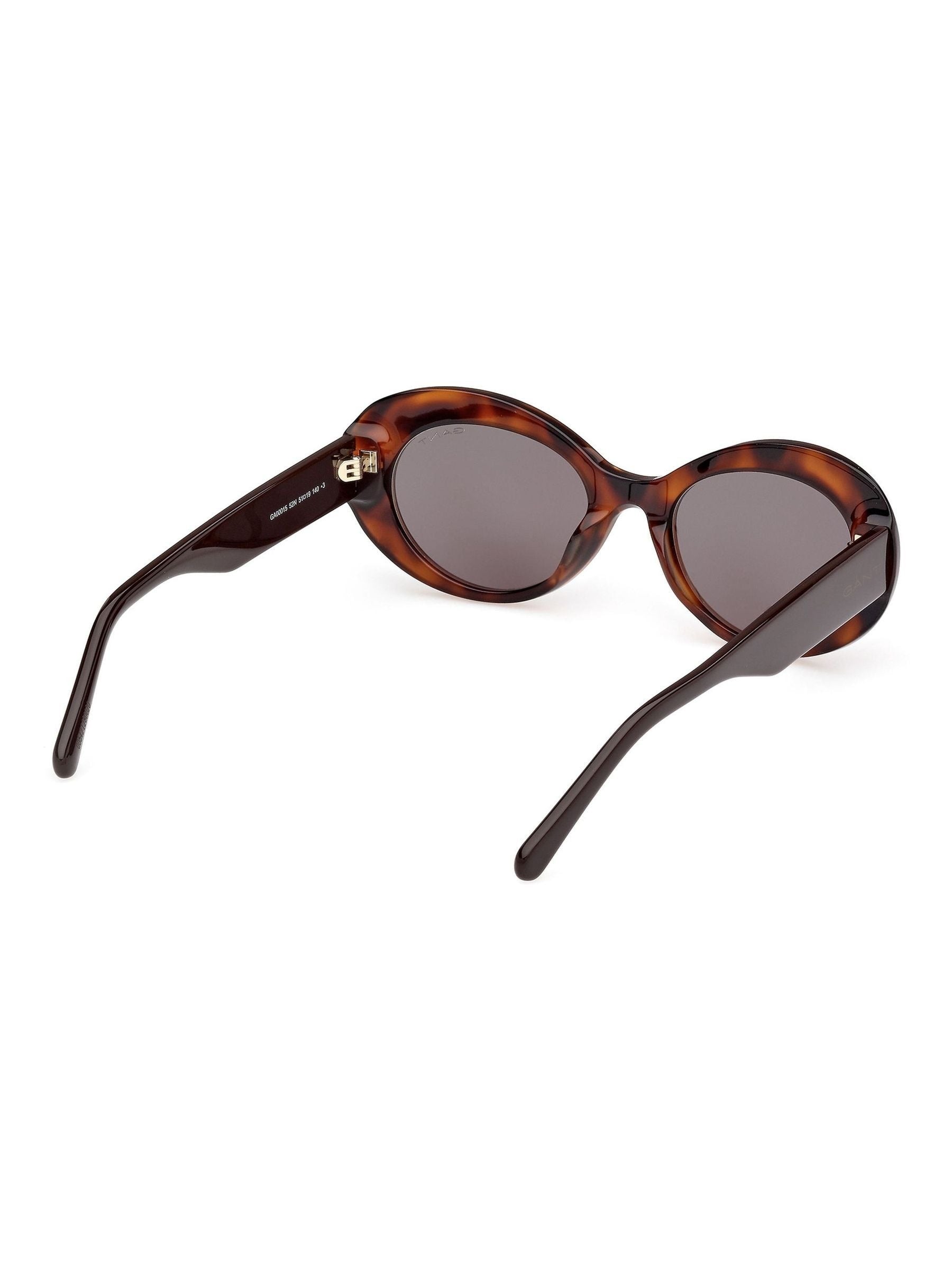 GANT brown oval sunglasses in Dark Havana - British product
