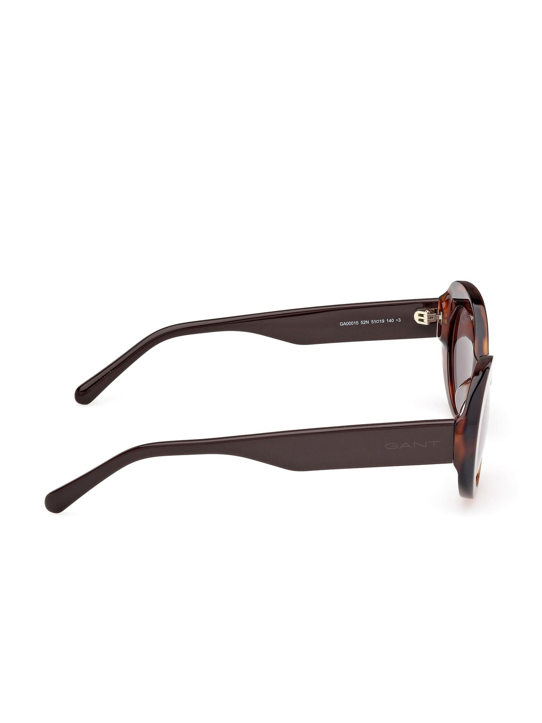 GANT brown oval sunglasses in Dark Havana - British product