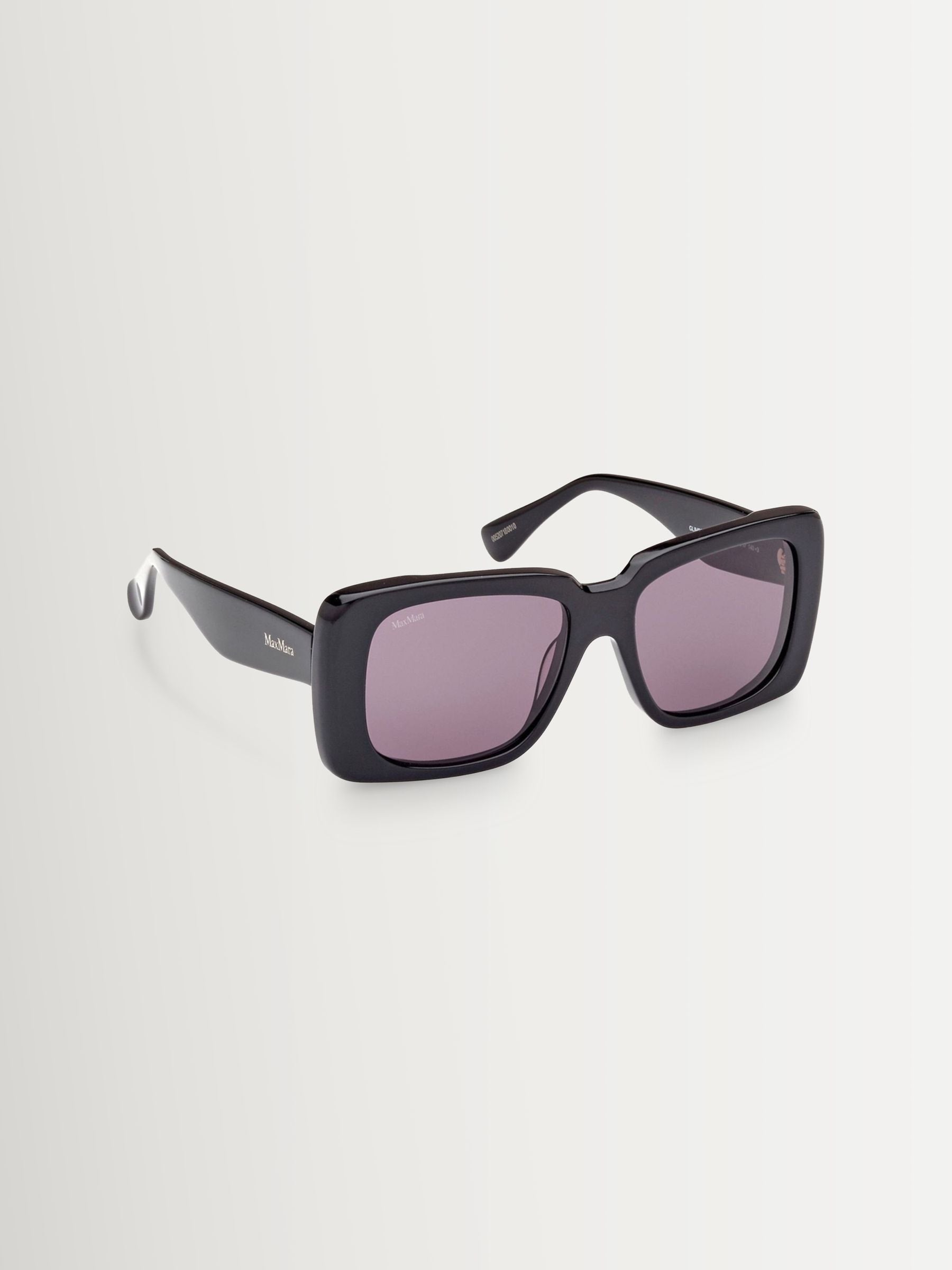 Max Mara black square shiny sunglasses, UK version