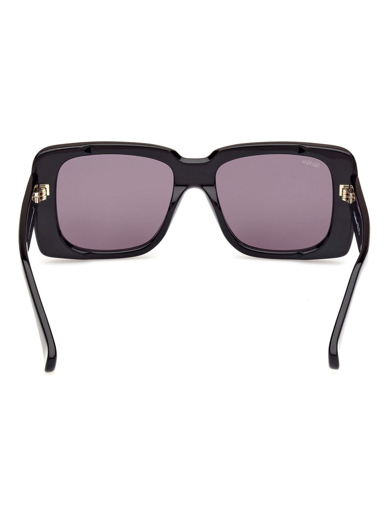Max Mara black square shiny sunglasses, UK version