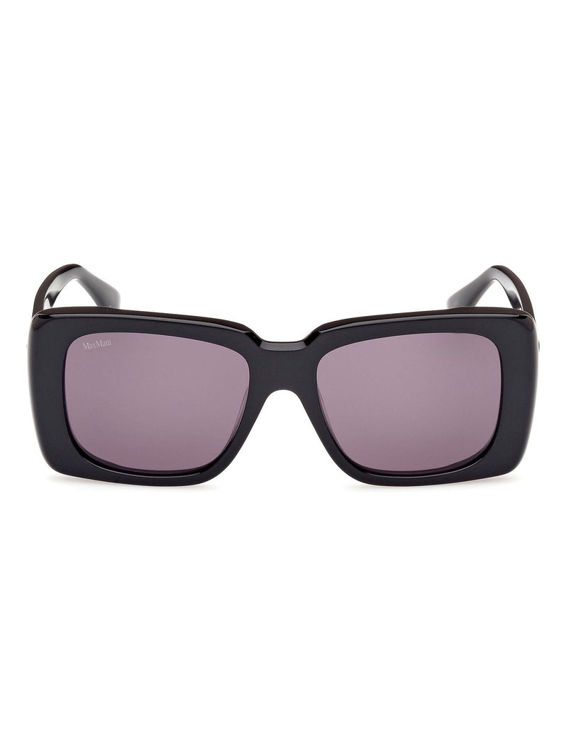 Max Mara black square shiny sunglasses, UK version