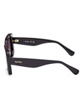Max Mara black square shiny sunglasses, UK version