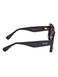 Max Mara black square shiny sunglasses, UK version