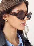 Max Mara brown square sunglasses (British brand)