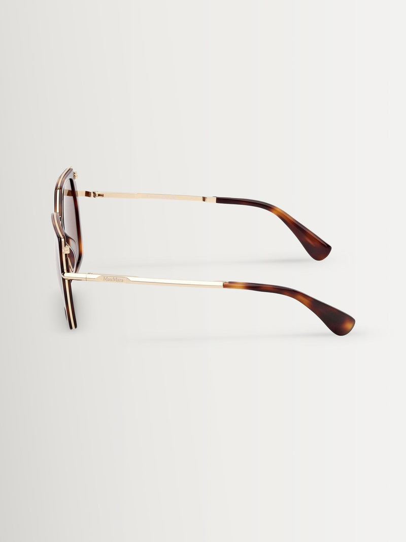 Max Mara brown square sunglasses, imported from the UK