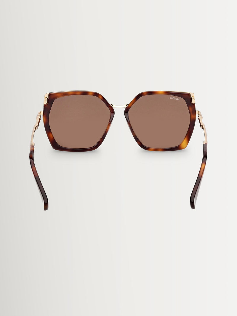 Max Mara brown square sunglasses, imported from the UK