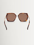 Max Mara brown square sunglasses, imported from the UK