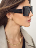 Max Mara black modern sunglasses, UK version