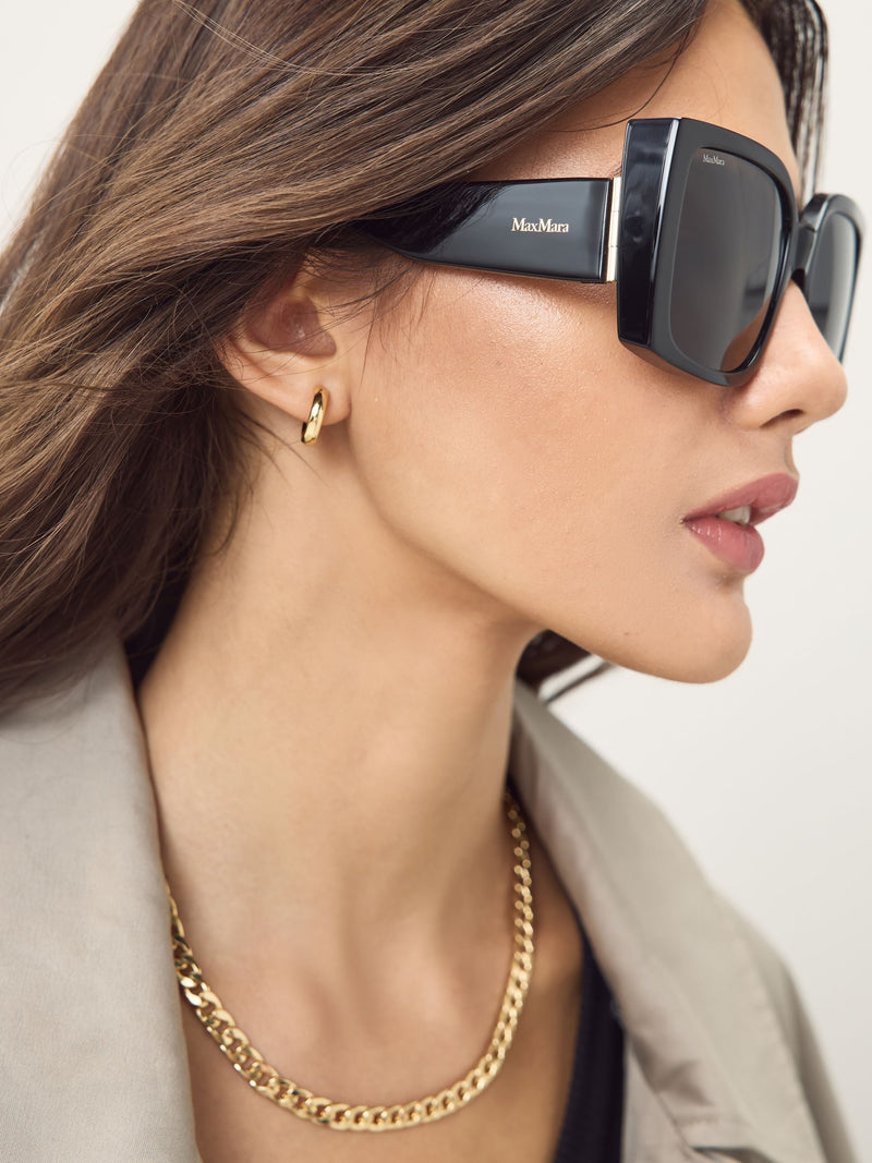 Max Mara black modern sunglasses, UK version