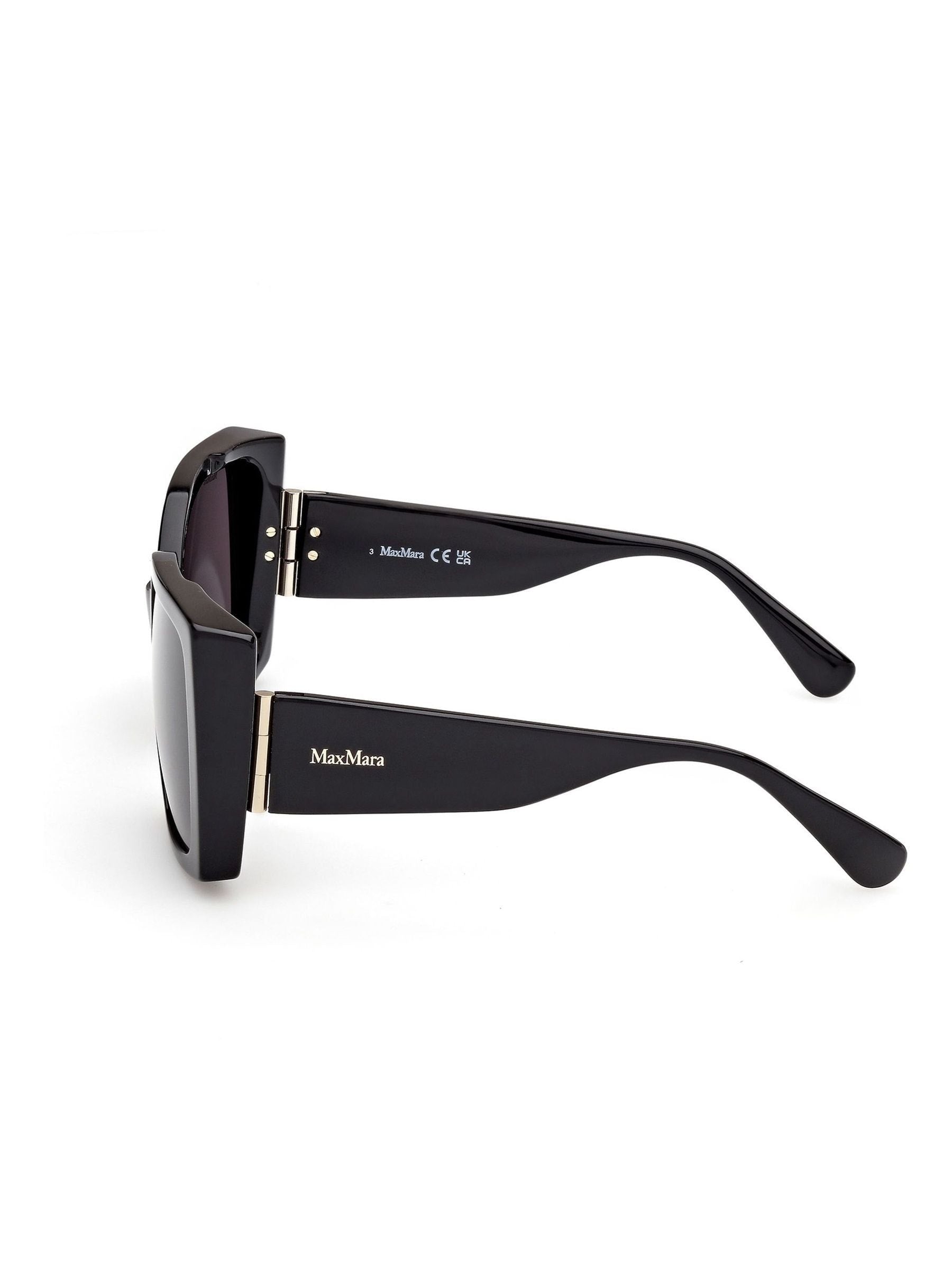 Max Mara black modern sunglasses, UK version