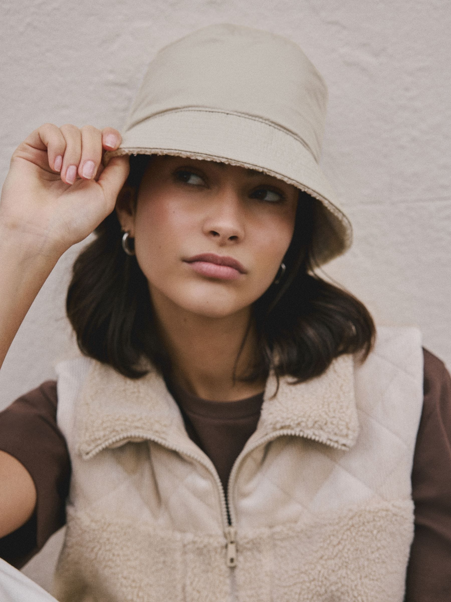 Reversible bucket hat stone, imported from the UK