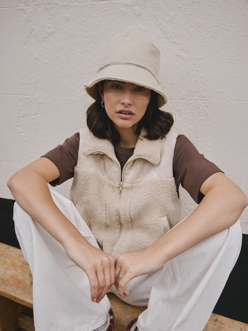 Reversible bucket hat stone, imported from the UK