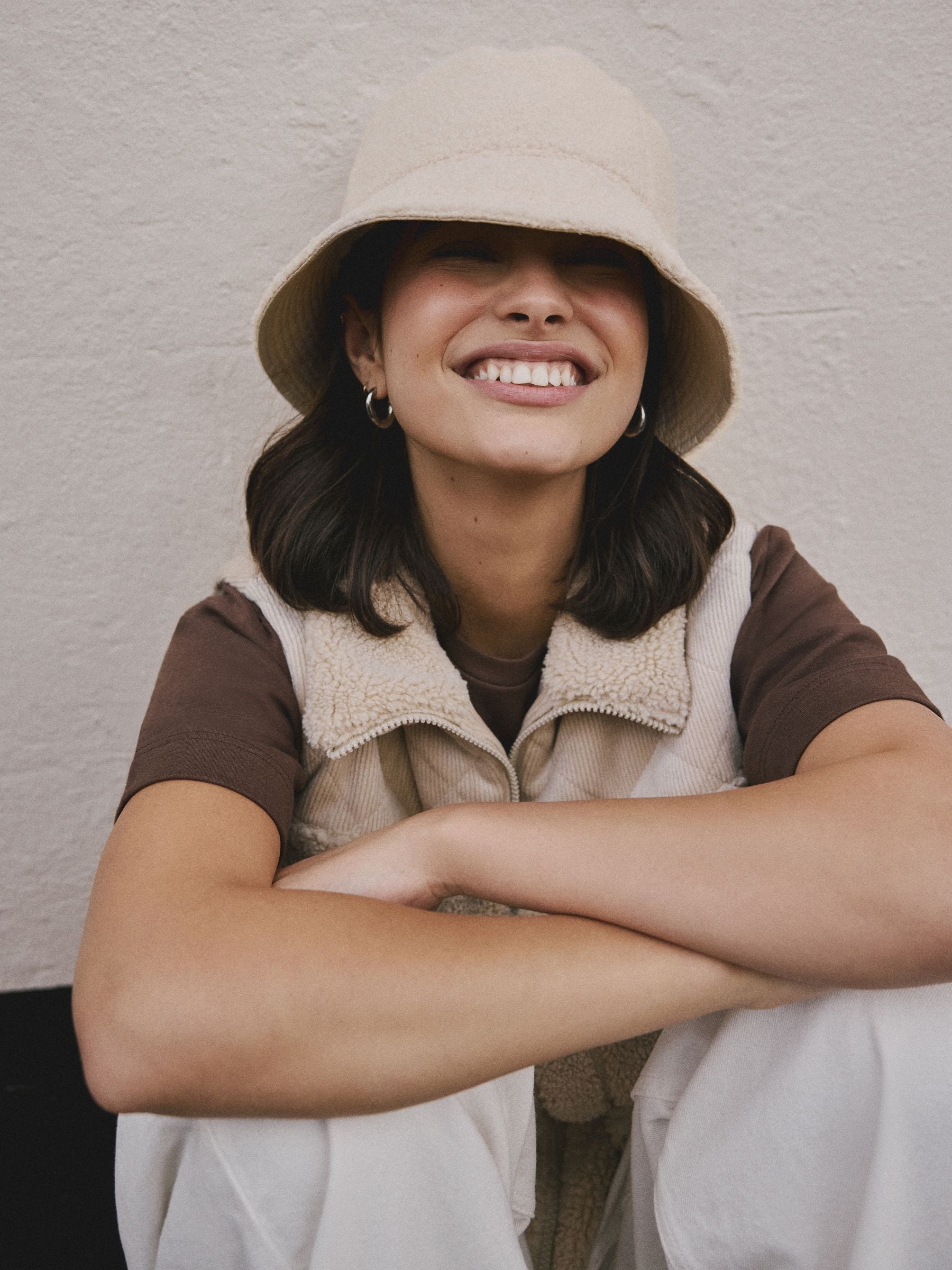 Reversible bucket hat stone, imported from the UK