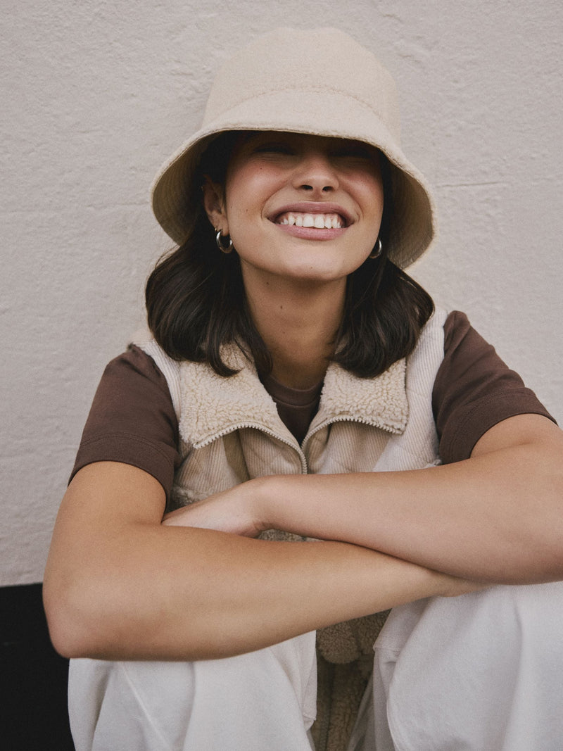Reversible bucket hat stone, imported from the UK