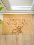 PMC personalised Highland Cow doormat 60x40 cm (British brand)