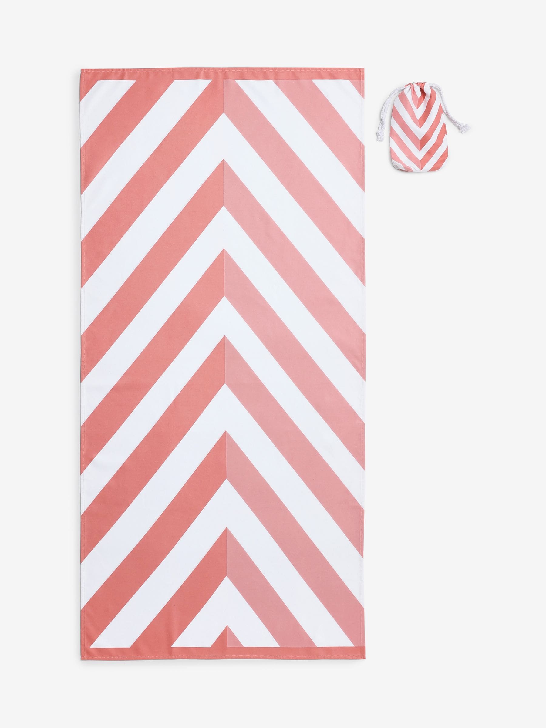 Pink quick dry beach towel 150x70cm, imported from the UK