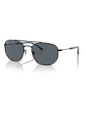 Ray-Ban black irregular sunglasses with blue lenses - British product