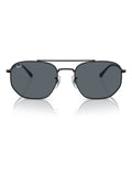 Ray-Ban black irregular sunglasses with blue lenses - British product